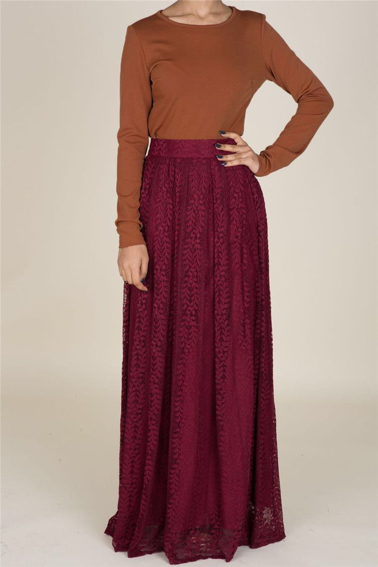 long a line maxi skirt