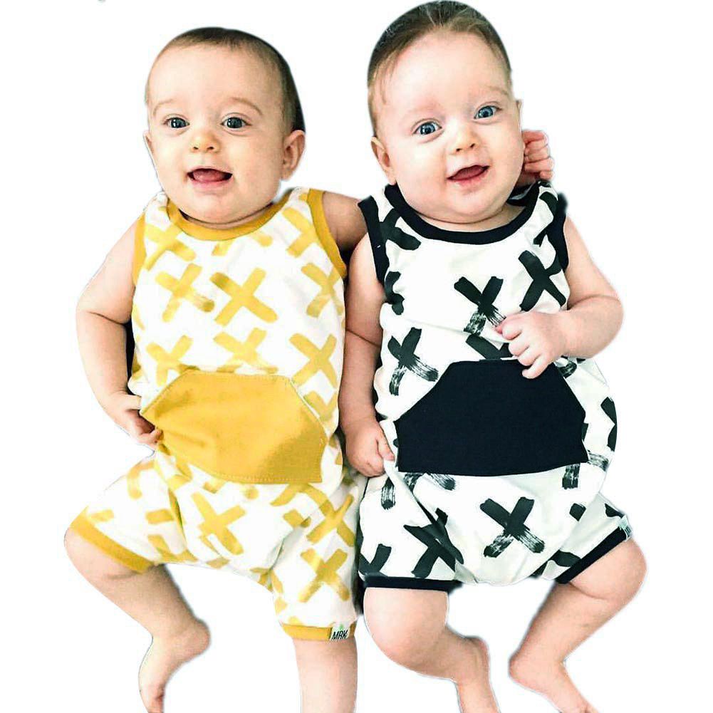 Compre Bebe Recien Nacido Bebe Mamelucos Mameluco De Algodon Minusculo Xx Impreso Mameluco Sin Mangas Trajes Ropa Jumpsuit A 4 69 Del Gomo Es Dhgate Com