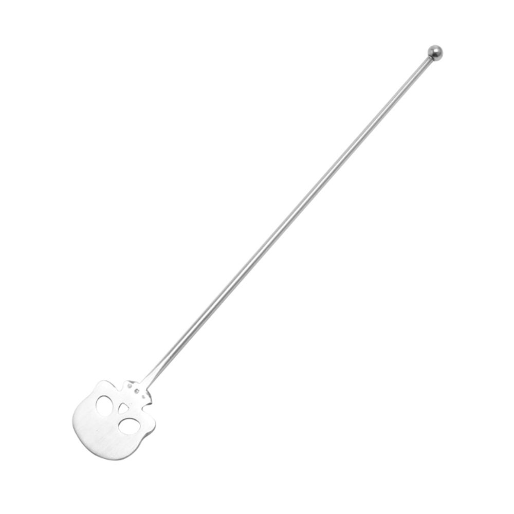 2021 /Pack Coffee Skull Glass Stirring Sticks Cocktail Mixing Stirrer Martini Picks Stir Rod