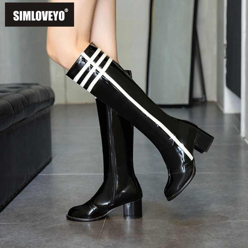 round toe mid calf boots