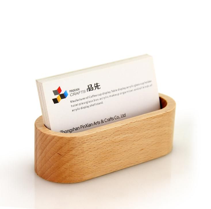 Business Card Holder Display Porta Biglietti Da Visita Bambu Legno Biglietto Da Visita Porta Biglietti Nome Card Case Desktop Scrivania Accessori Cancelleria E Prodotti Per Ufficio Porta Biglietti Da Visita