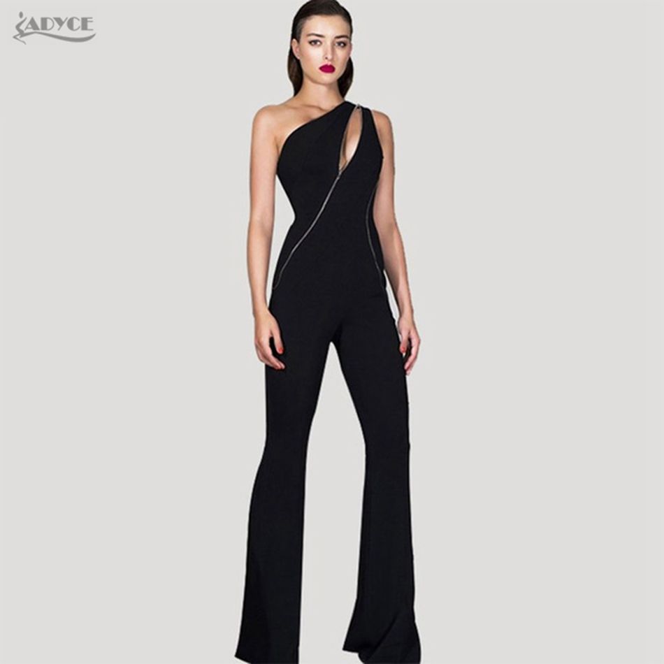 black jumpsuit cocktail