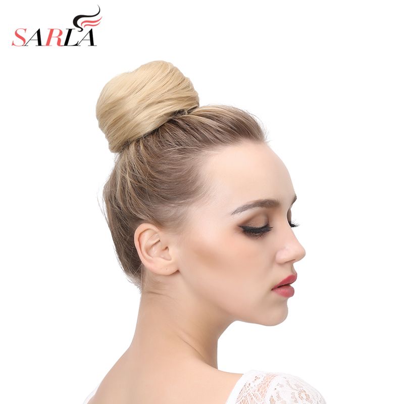 Sarla Synthetic Hair Chignon Resist High Temperature Ring Donut