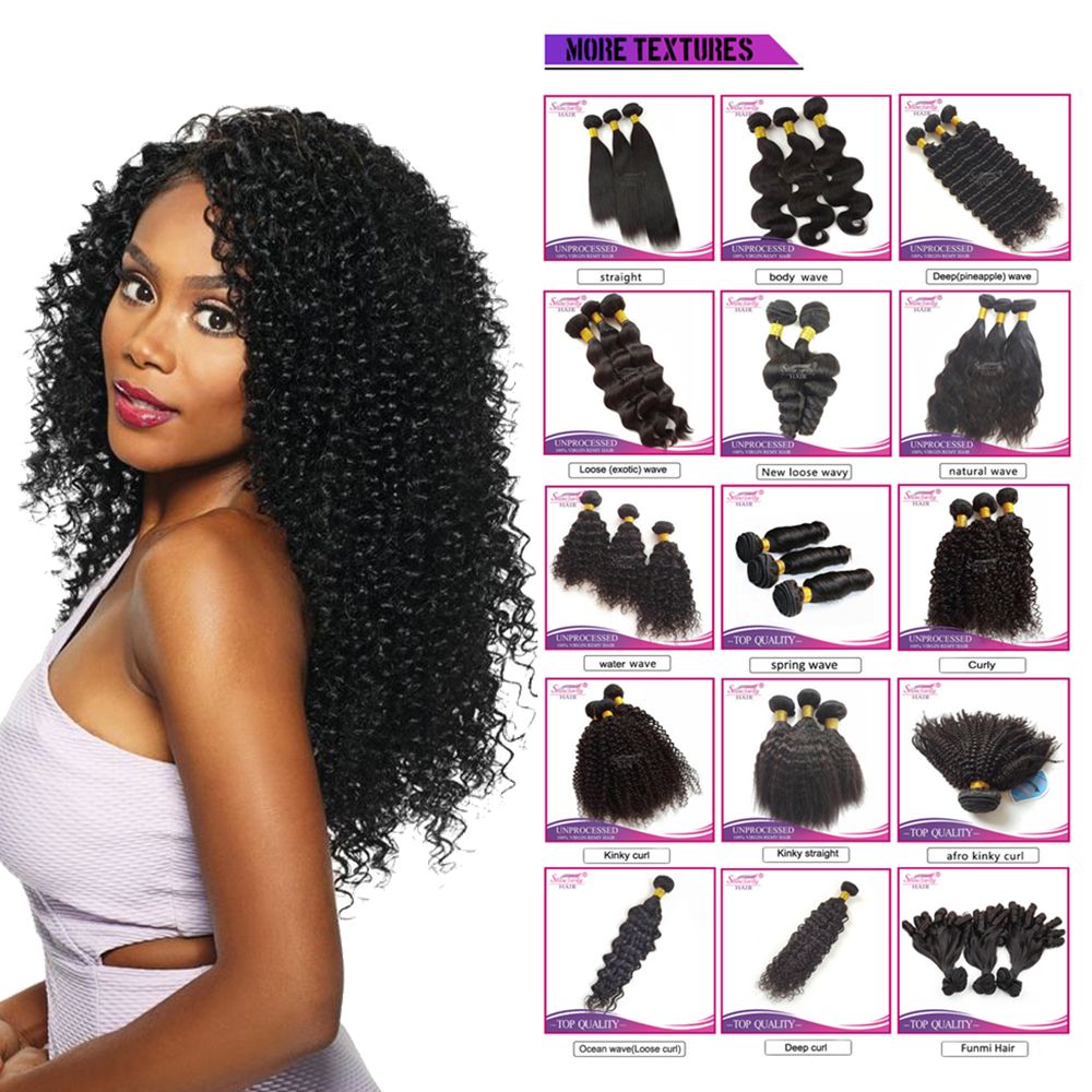 Peruvian Human 3 Hair Bundles Different Textures Unprocessed Remy