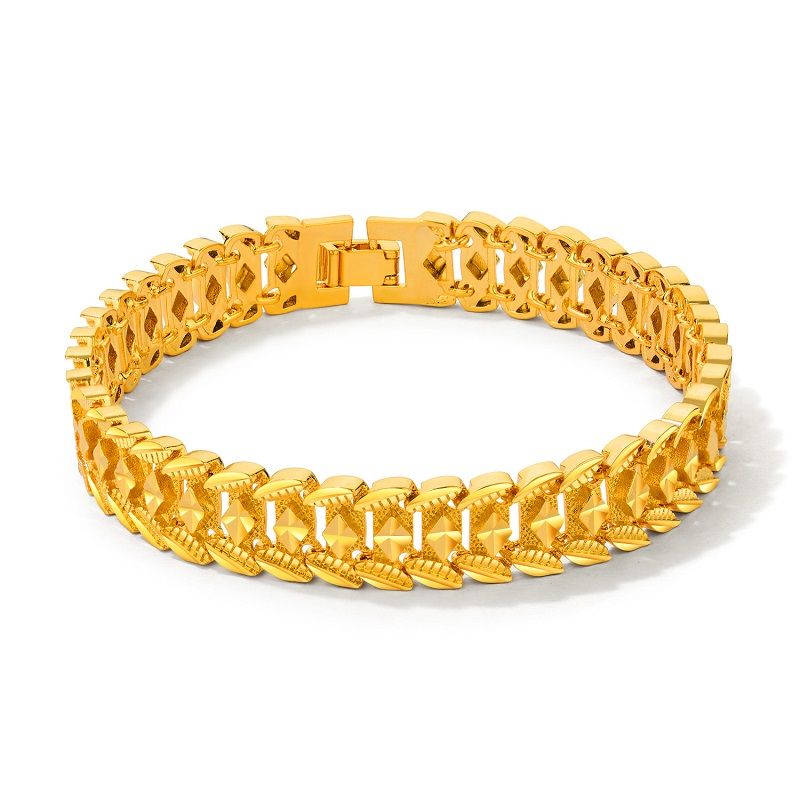 gold plated men's bangle