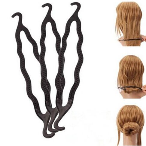 Women Lady Fashion Magic Hair Twist Styling Clip Stick Bun Maker