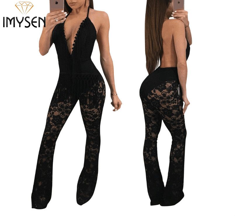one piece lace jumpsuit
