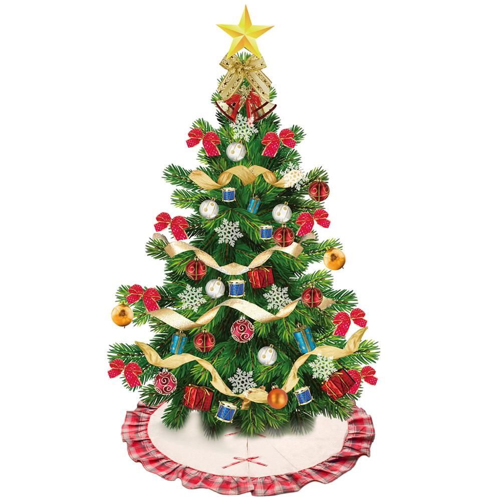 Acquista 1x Gonna Albero Di Natale Vestito Di Lino Juta Gonna Albero Di Natale Con Plaid Ruffle Bordo Stile Pastorale Plaid Gonna Albero Di Tela 48 Pollici A 22 19 Dal Igarden001 Dhgate Com