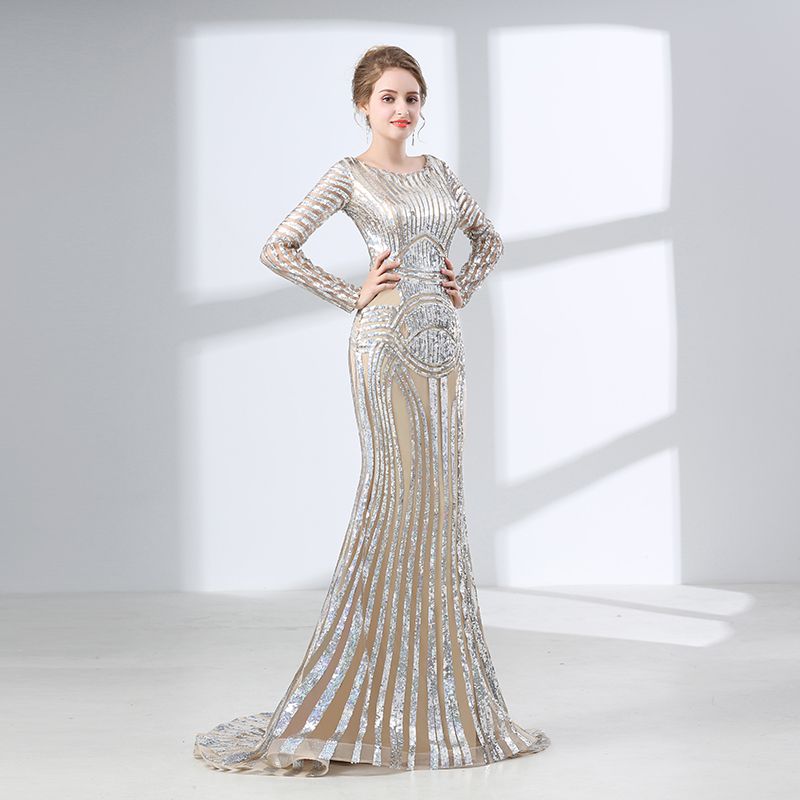 white dinner gown styles