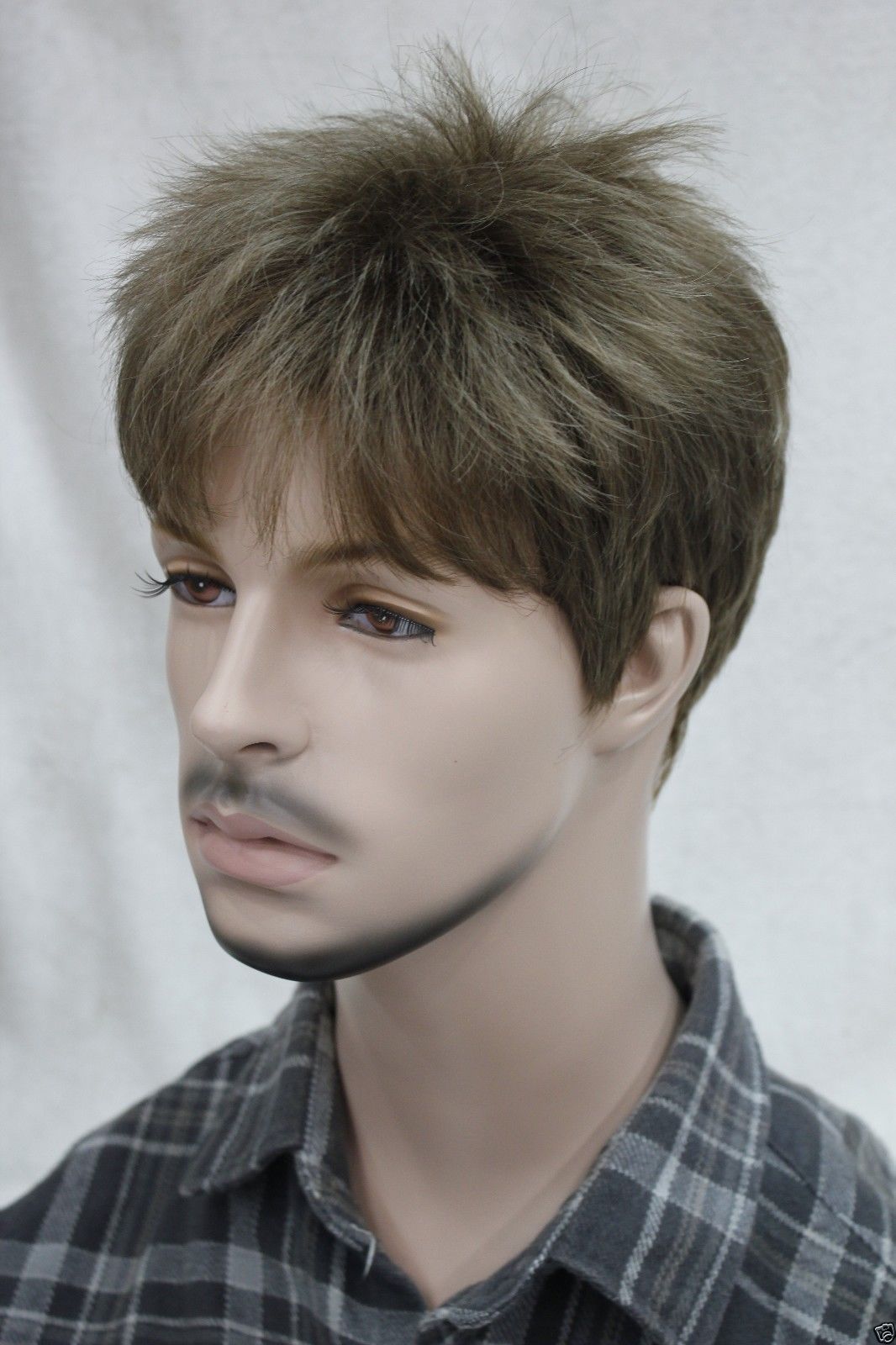 Pretty Fashion Light Golden Brown Short Straight Young Men