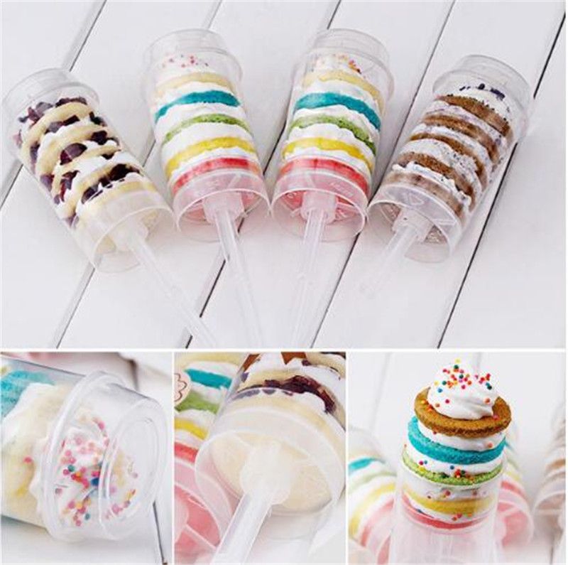 100 Full Size Push Up Containers CAKE dessert or CONFETTI Shooter Pop Birthday