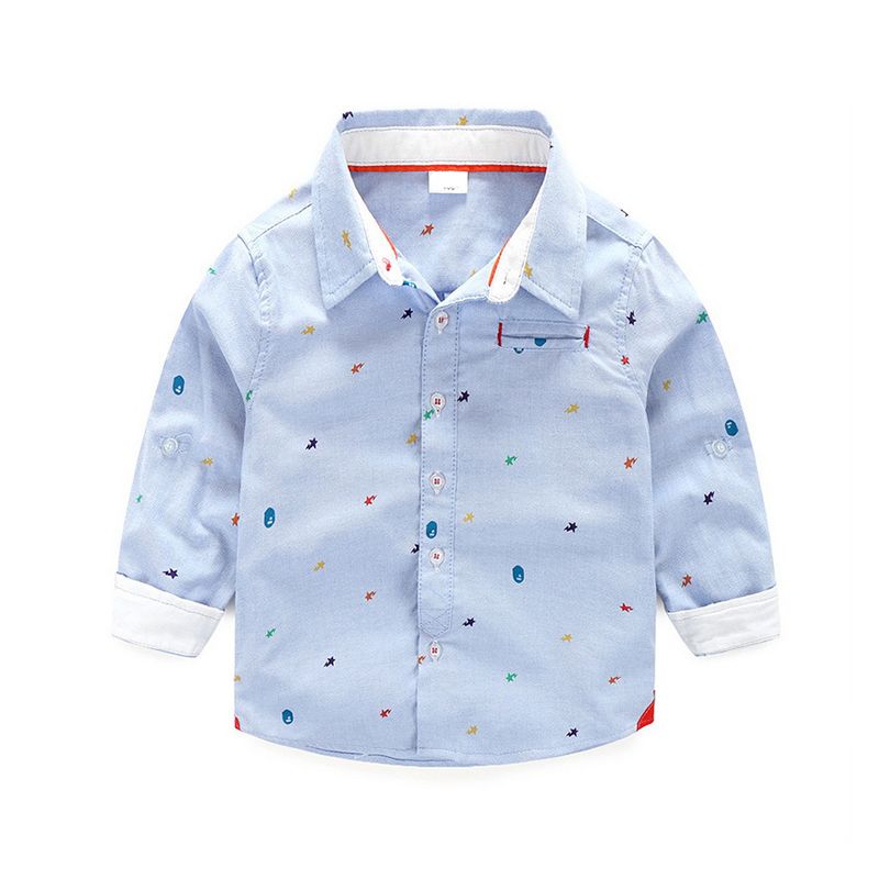 New Fashion Baby Boy Spot Pattern Clothes Boys Blouses & Shirts Plaid ...