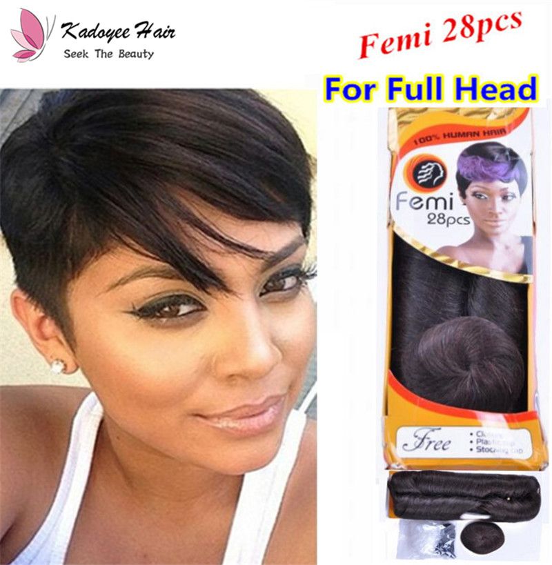 Top Quality Colorful Brazilian Human Hair Short Hair Weaving
