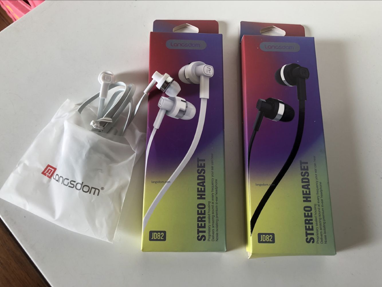Original Langsdom JD89 JD81 JD82 JD83 JD84 Earphone For Phone Langsdom