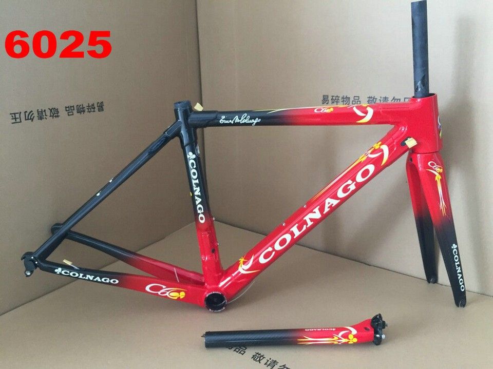 Compre Rojo Colnago C59 Camino Cuadro De La Bicicleta 
