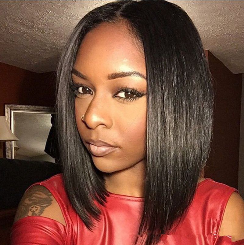 Hot Bobo Hair Wig For Black People Short Straight Women