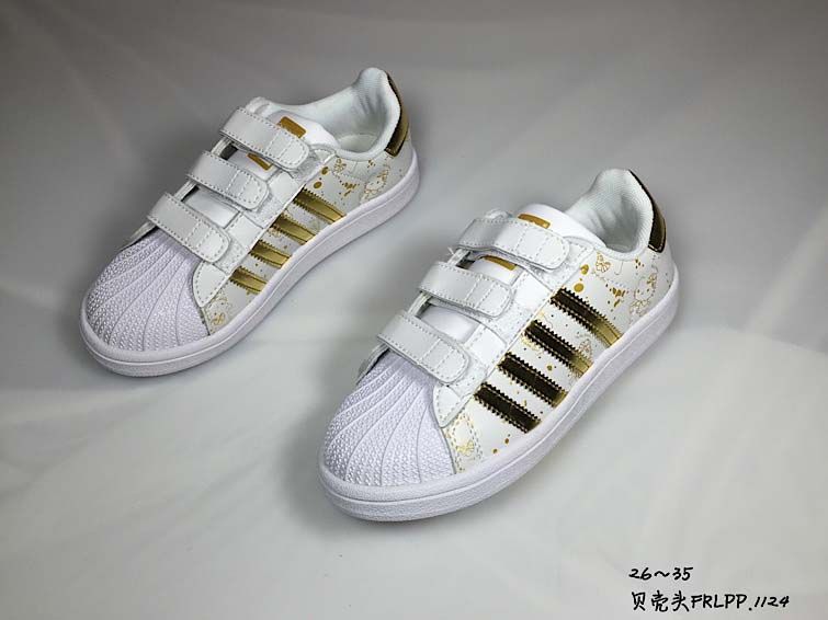Adidas Superstar 2018 Niños Superstar Original Blanco Oro niños Zapatillas de deporte Originales Super