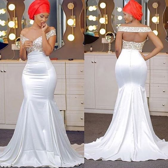 sexy white prom dress