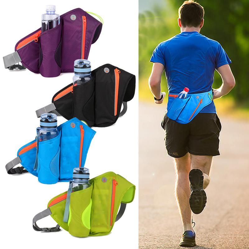 2020 In Stock Waist Pack Running Belt With Water Bottle Holder Waterproof Bum Bag Cycling Fanny ...