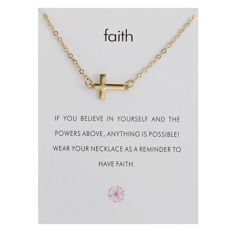 simple cross necklace