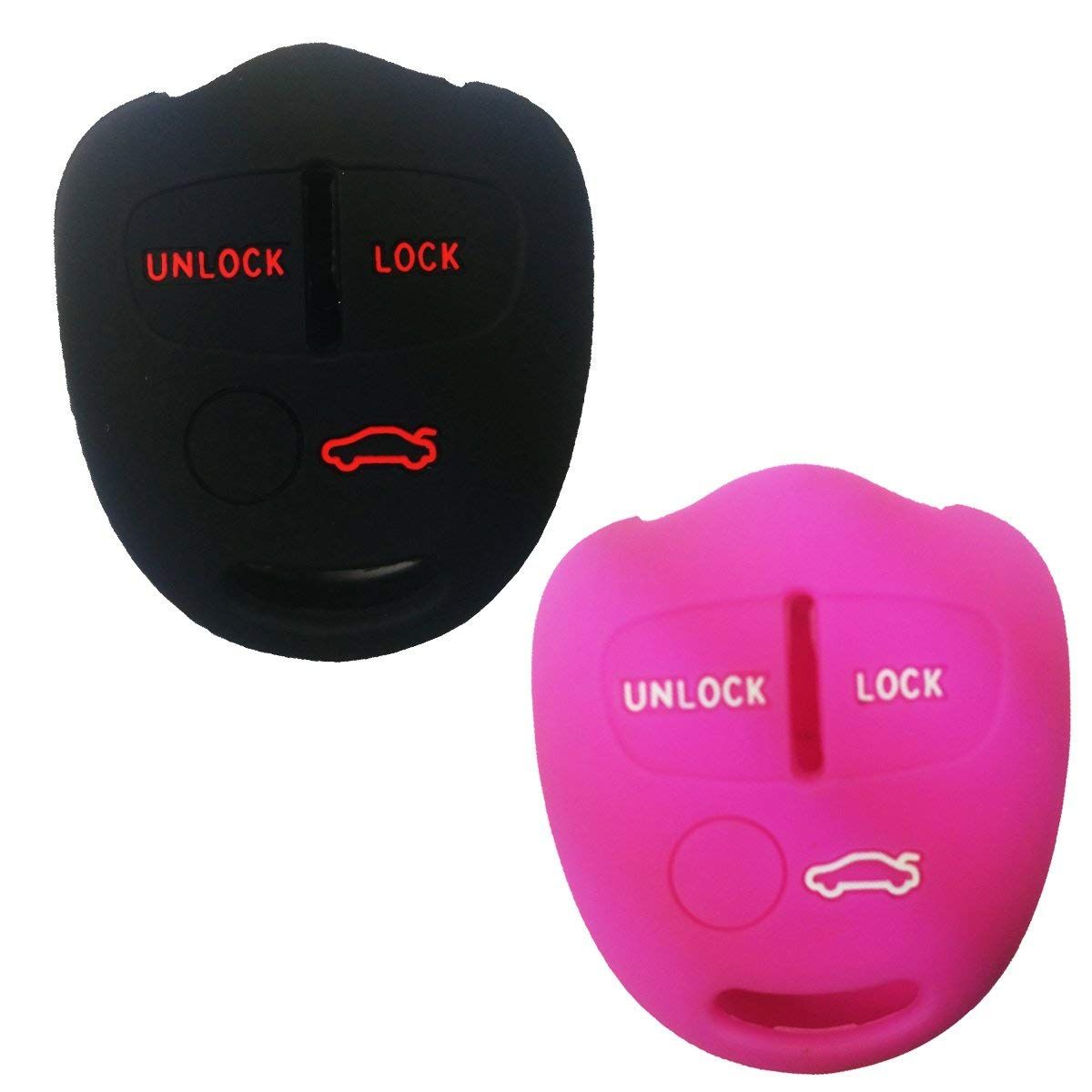 Llaves del coche de Silicona Funda protectora rosa para mitsubishi 2 teclas