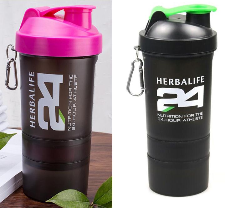 Candy Color 500ml Portable Herbalife Nutrition Shaker Cup Water Bottle  BPA-Free