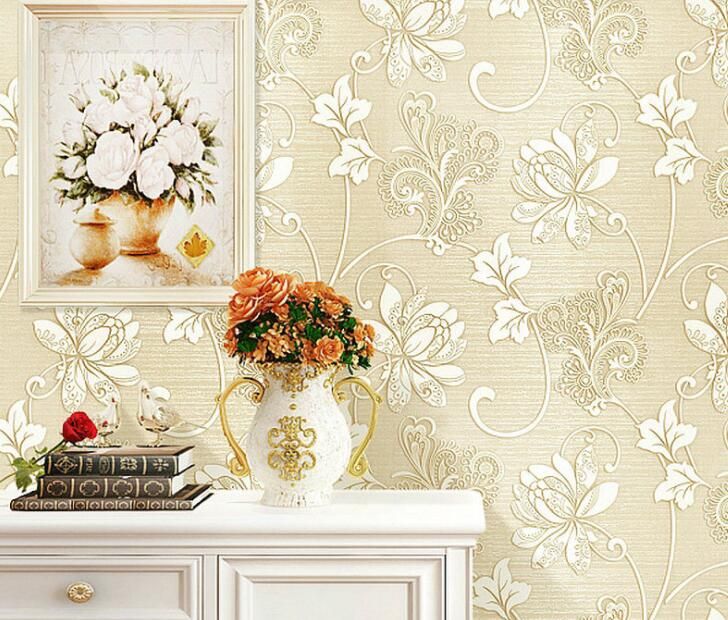 10M European Style Non Woven Wallpaper Classic Wall Paper Roll