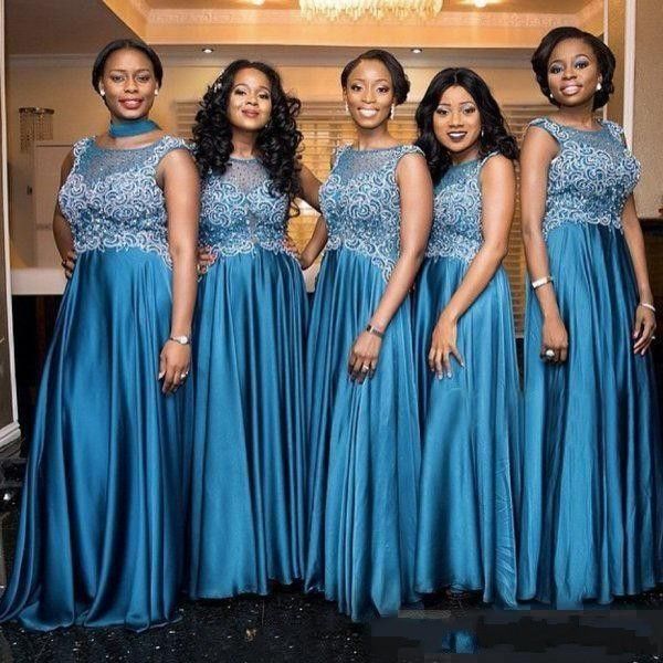 ocean blue bridesmaid dresses