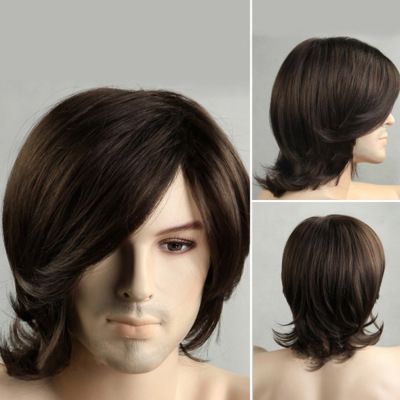 2019 European And American Fashion Men S Short Hair Oblique Bangs For Any Skin Color High Temperature Silk Wig From Angelzhang2018 9 66 Dhgate Com