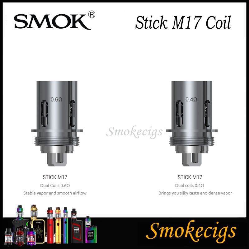 For SMOK Stick M17 Tank 5Pcs//Pack Replacement Coils Head 0.4 0.6ohm
