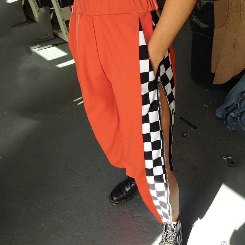 Acquistare Cargo Pants Boot Cut Relaxed Donna Pantalon Femme Scacchi  Laterali A Zip Pantaloni Della Tuta Arancione Pantaloni Donna Plaid  Pantaloni A Matita Patchwork Economico | Consegna Veloce E Qualità | DHgate  Italy