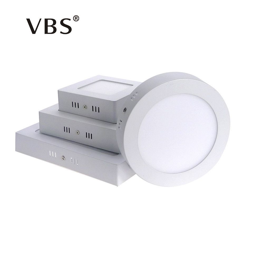 Surface Mounted Led Panel Downlight 6w 12w 18w Round Square Led