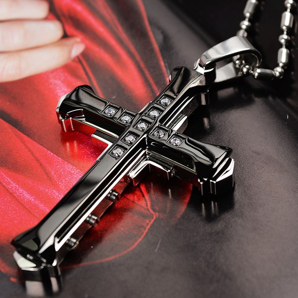 Wholesale Mens Cross Personalized Fashion 316L Stainless Steel Cross