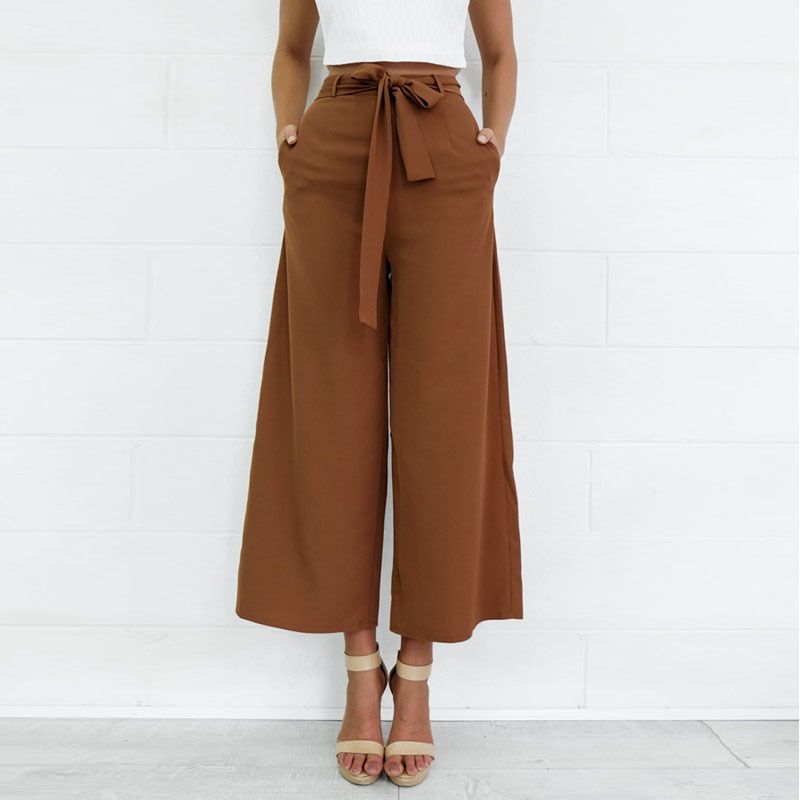 high waisted culotte pants