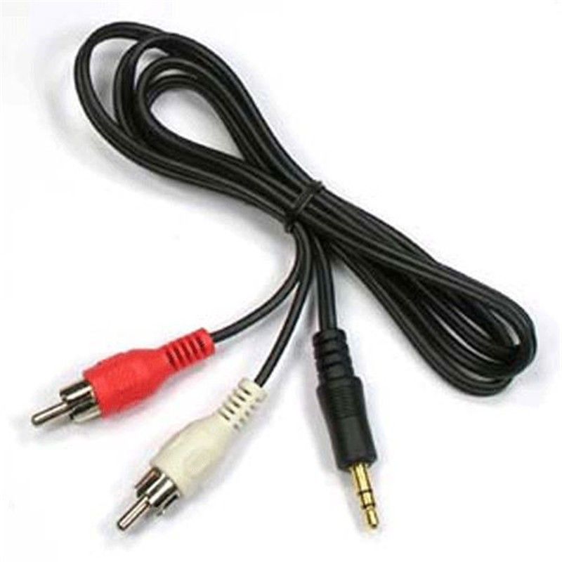 2020 Audio Line Cable 1m 3 5mm Stereo To 2 Rca Y Cable For Pc Dvd Tv Vcr Speakers Camera Video Audio Cable Cord From Xugang284122819 0 41