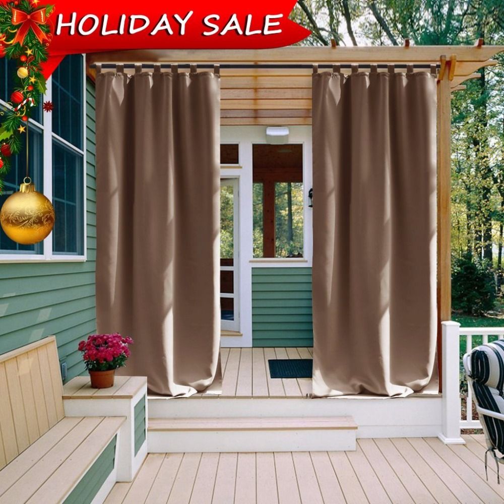 2019 Outdoor Curtain Panel For Patio Nicetown Tab Top Thermal