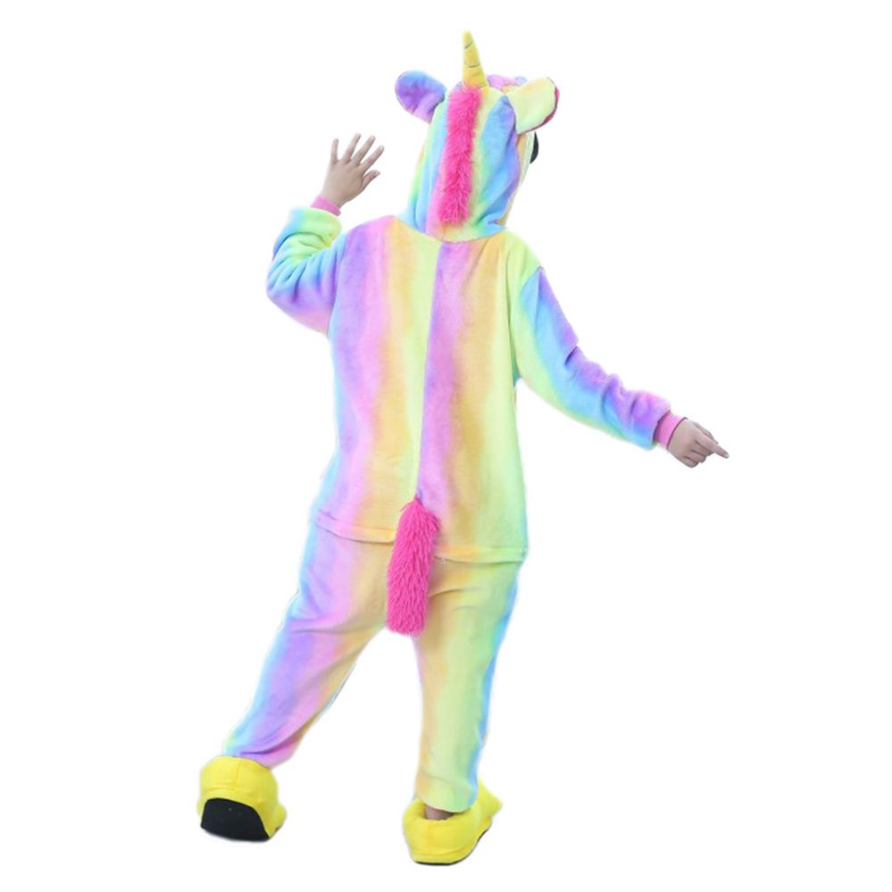 Flannel Animal Unicorn Children Boys Girls Pajamas Hooded Kids