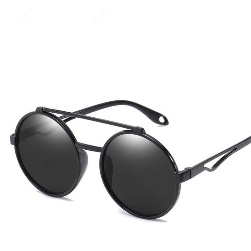 black round frame sunglasses