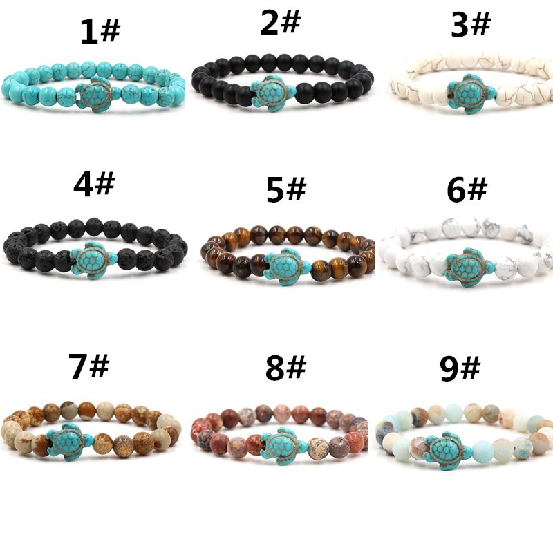 Compra Pulseras De La Tortuga De La Tortuga Marina Del Estilo De Verano  Para Las Mujeres Classic es Piedra Natural Pulsera Pulsera Pulsera Joyería  Barato | Entrega Rápida Y Calidad | Es.Dhgate