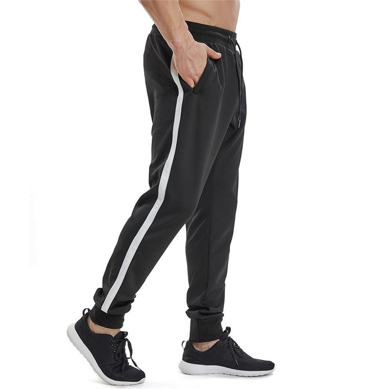 mens trousers side stripe