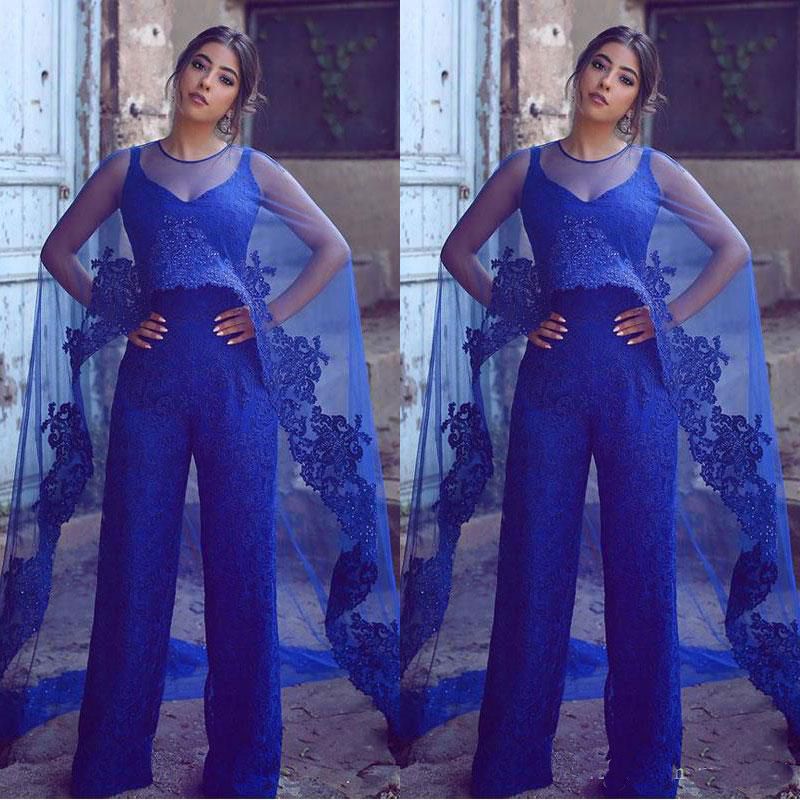 blue dressy jumpsuit