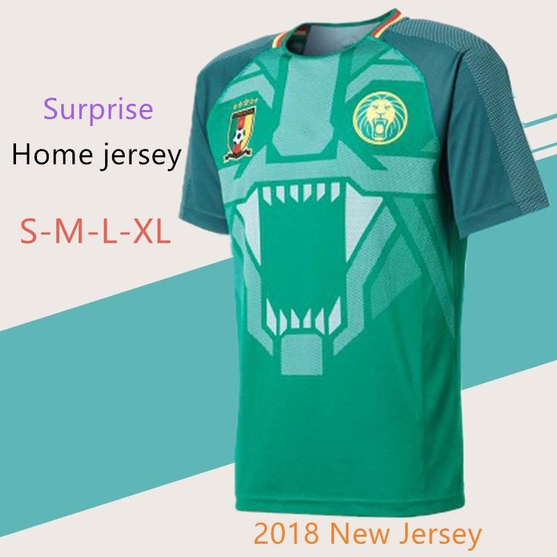 Copa Mundial 2018 en casa camiseta de fútbol verde verde Camerún Camiseta de fútbol