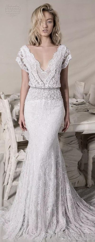 bohemian sheath wedding dress