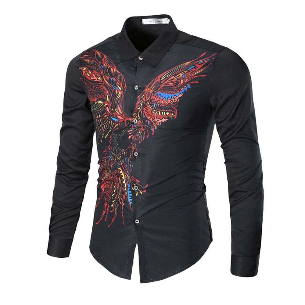 camisa negra de vestir hombre