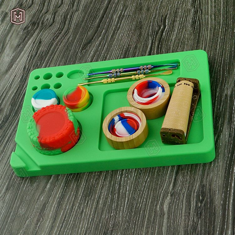 2019 Silicone Rolling Tray Heat Resistant Rectangle Tobacco