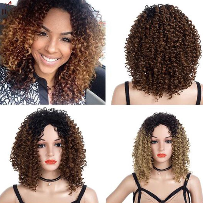 perruque courte afro americaine