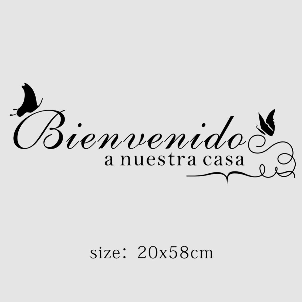 Spanish Welcom To Our Home Quotes Diy Vinyl Decals Living Room