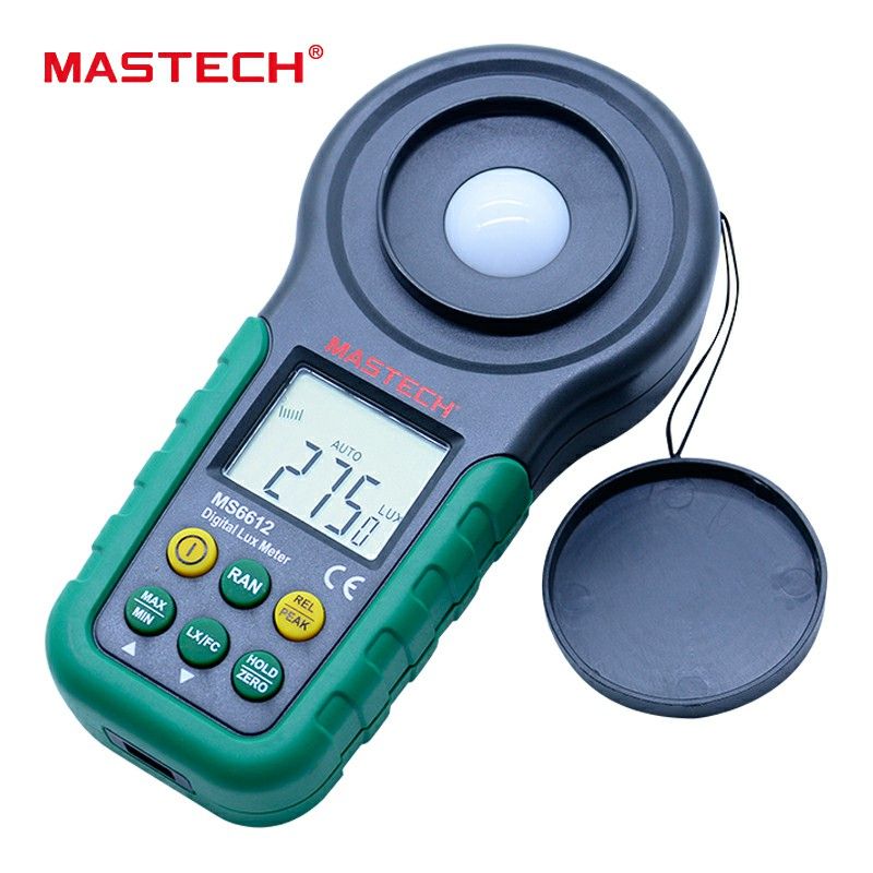 Mastech MS6612 Digital Light Meter 200000 Lux Illuminometer Lux Meter
