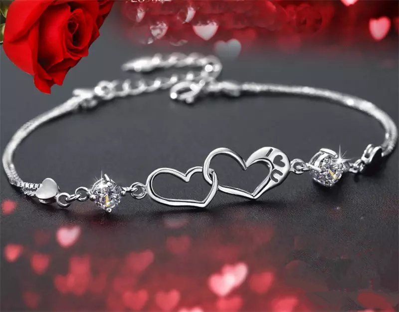 pure silver bracelet for womens