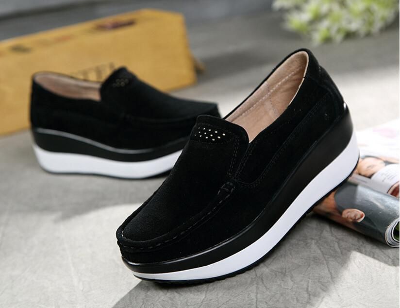 Zapatos Mujer Mocasines con plana señoras Mocasines de ante elegantes Zapatos de mujer Mocasín